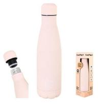 Coolpack metalinis butelis 500 ml termo buteliukas pastelinės pudros persikų spalvos - PATIO
