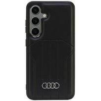 AUDI SINTETINĖS ODOS DĖKLAS SAMSUNG S24 S921, SKIRTAS KIETAM MAGSAFE DĖKLU