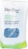 Azuleninis kietasis bepaskis depiliacinis vaškas Depilflax Low Melting Point Hair Removal Wax, 1 kg