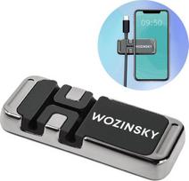 Telefono laikiklis Wozinsky magnetinis telefono laikiklis su laidų organizatoriumi (WMCDO-B1)