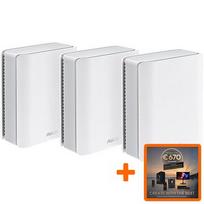 Asus Router ZenWiFi BT8(3-pack)Wireless BE14000 Tri Band 2.5Gigabit 90IG0930-MO3B40