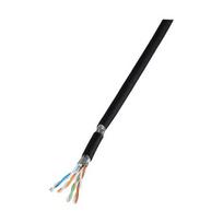 EFB EFB Cat.7 Flexkabel S/FTP Pur/Gummi RAL9005 100m schwarz