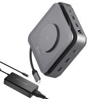 USB-C DOCK DUAL 4K HDMI GAN 140W PD3.1 POWER ADAPTER