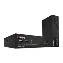 LINDY  100m Cat.6 Dual Head HDMI, USB and RS-232 Extender | 2106553  | 4002888393744