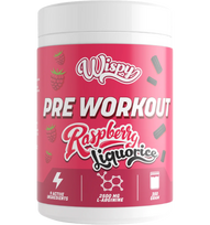 Wispy Pre Workout, Raspberry Liquorice, 350 g