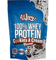 Wispy 100% Whey Protein, Cookies & Cream, 1000 g