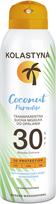 Purškiklis įdegio priežiūrai kūnui Kolastyna Coconut Paradise Transparent SPF30, 150 ml