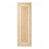 Apverčiamas/rankų darbo kreminės spalvos/natūralios spalvos iš džiuto kilimas 80x250 cm Looma – Hanse Home