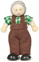 Le Toy Van Mažos medinės Budkins lėlės - Senelis ( BK1001 )