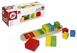 Top Bright – medinė dėlionė formų ir skaičių mokymuisi