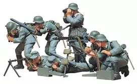 Tamiya Vokiečių kulkosvaidžių kariai 1/35 plastikinių figūrėlių rinkinys