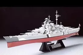 Tamiya Bismarck vokiečių mūšinis laivas 1/350 plastikinis rinkinys 78013