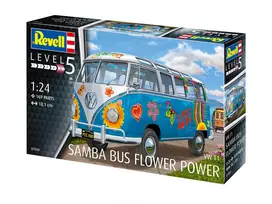 Revell VW T1 Samba Bus Flower Power 1/24 surenkamas plastikinis modelis