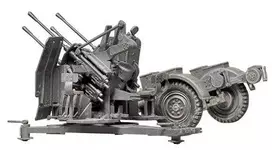 Tamiya 1/35 Vokiečių 20 mm Flakvierling 38 su Sd.Ah.52