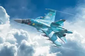 Italeri Su-34/Su-32 FN lėktuvo surenkamas rinkinys 1/72