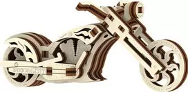 Wooden City Wooden.City 3D medinis motociklo dėlionė – Chopper valdiklis