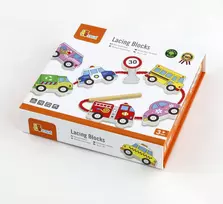 Viga Mediniai Žaislai Rustino Blokai Automobiliai