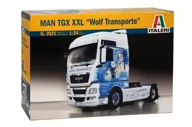 Italeri MAN TGX XXL Wolf Transporte 1/24 surenkamas sunkvežimio modelis
