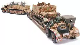 Tamiya Vokiečių vilkikas FAMO su priekaba 1/35 plastikinis modelis