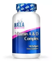 Haya Labs Vitamin A & D Complex 100 kaps. (vitamino A, D kompleksas)