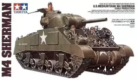 Tamiya M4 Sherman amerikietiškas vidutinis tankas 1/35 plastikinis modelis