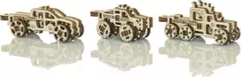Dėlionė WOODEN CITY 3D medinis puzzle – sunkvežimiai