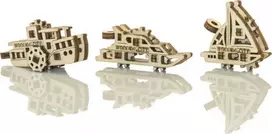 Dėlionė WOODEN CITY 3D Medinis Puzzles - Laivai