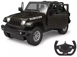 Jamara Jeep Wrangler JL 1:14 juodas 6+