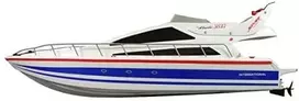Amewi Amewi HL jachta Atlantic L 73cm, MHz, 23 km/baltas/blau/raudona