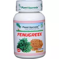 Ayumi Naturals Vaistinė ožragė Fenugreek, ekologiška, Planet Ayurveda, 60 kapsulių