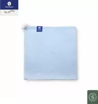 Rankšluostis BAMBUKO/DUMBLIŲ SUSKEKLĖS SU BURUBULĖLIAIS 75X75 MĖLYNA SAVE THE OCEAN GAT 1