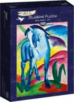 Bluebird Dėlionė 1000 vnt. - Franz Marc: Mėlynasis arklys I