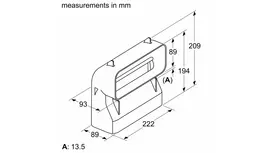 Bosch HEZ9VDSB4 Plokščias ortakis, 90°, vertikalus S