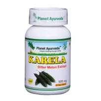 Ayumi Naturals Kartusis melionas Karela, Planet Ayurveda, ekologiškas, 60 kapsulių