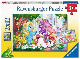 Ravensburger Dėlionė 2x12 vnt. - Magiškas vienaragių pasaulis