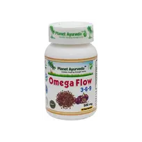 Ayumi Naturals Maisto papildas Omega Flow 3-6-9, Planet Ayurveda, 60 kapsulių
