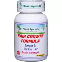 Ayumi Naturals Maisto papildas Hair Growth Formula, Planet Ayurveda, 60 kapsulių