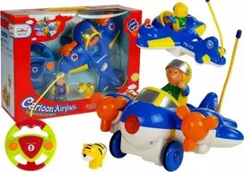 Lean Toys Nuotoliniu būdu valdomas lėktuvas mėlynas
