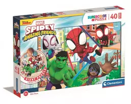 Clementoni Dėlionė 40 vnt. - Žmogus-voras (Spider-Man) ir jo nuostabūs draugai