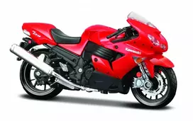 Maisto Kawasaki Ninja ZX-14 motociklo modelis su stovu 1/18