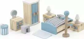 Viga Toys VIGA Lėlių namelis Baldai Miegamajam