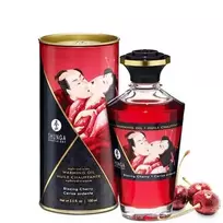 Cherry Shunga - Afrodiziako šildomasis aliejus „Liepsnojančios vyšnios“ 100 ml