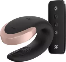 „Satisfyer“ „SATISFIER DOUBLE LOVE CONNECT“ programėlė Juodas