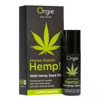 Orgie Intense Orgasm Hemp Stimuliuojantis gelis su kanapių sėklų aliejumi (15 ml)