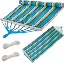 Bikuvalt Sodo hamakas su mediniu stovu 200x80 cm