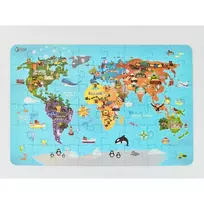 Dėlionė Classic World Klasikinis pasaulio galvosūkių žemėlapis pasaulio žemynų žemėlapis 48 EL.