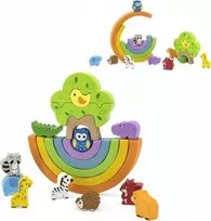 Viga Toys Viga medinis balansiniai kubeliai 18M+ 44590