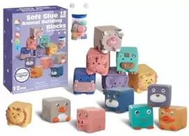 Woopie Baby WOOPIE Sensoriniai Klocki Užduotys su Garsais 12 vnt.