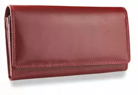 Moteriška odinė piniginė Visconti MZ10 Italian Raudona, raudona