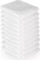 Rankšluostis Activeshop Mikropluošto rankšluosčiai, 73x40 cm, 10 vnt., baltos spalvos